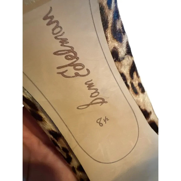 Sam Edelman Calf hair; Leopard print block pump 8.5/38.5 3”heel - Picture 5 of 8